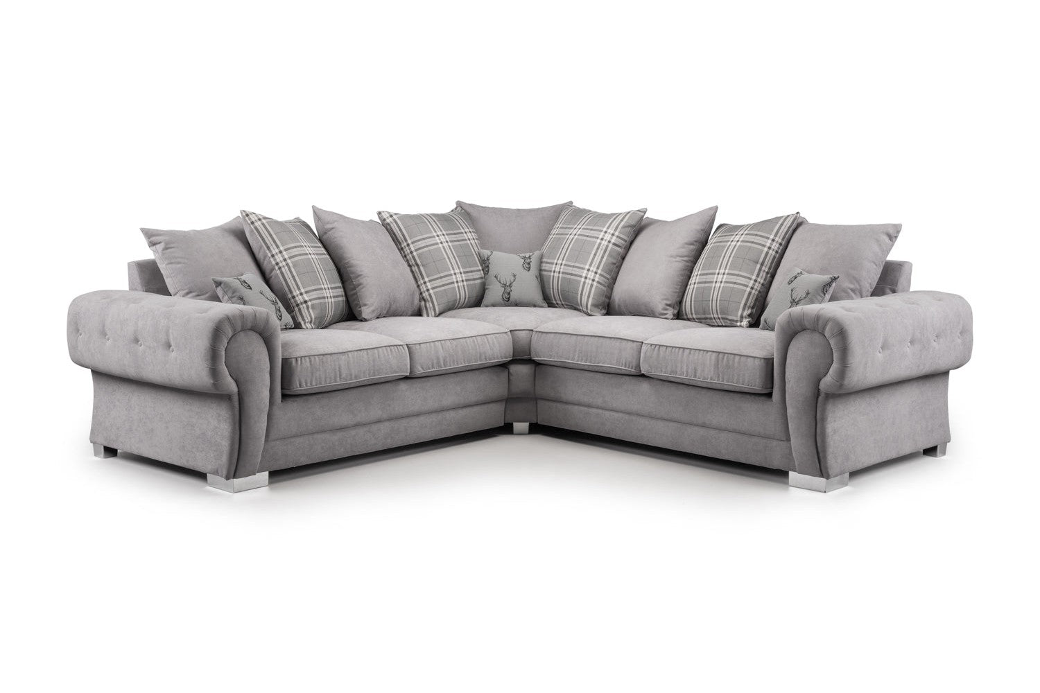 Verona Scatterback Sofa (Grey Large Corner)