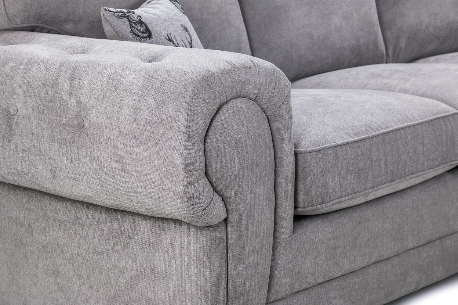 Verona Fullback Sofa (Grey Large Corner)