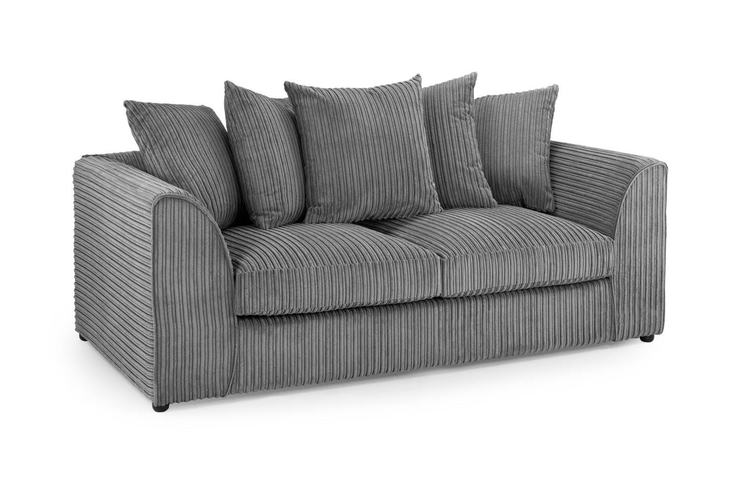Harley Jumbo Sofa (Grey 3 Seater)
