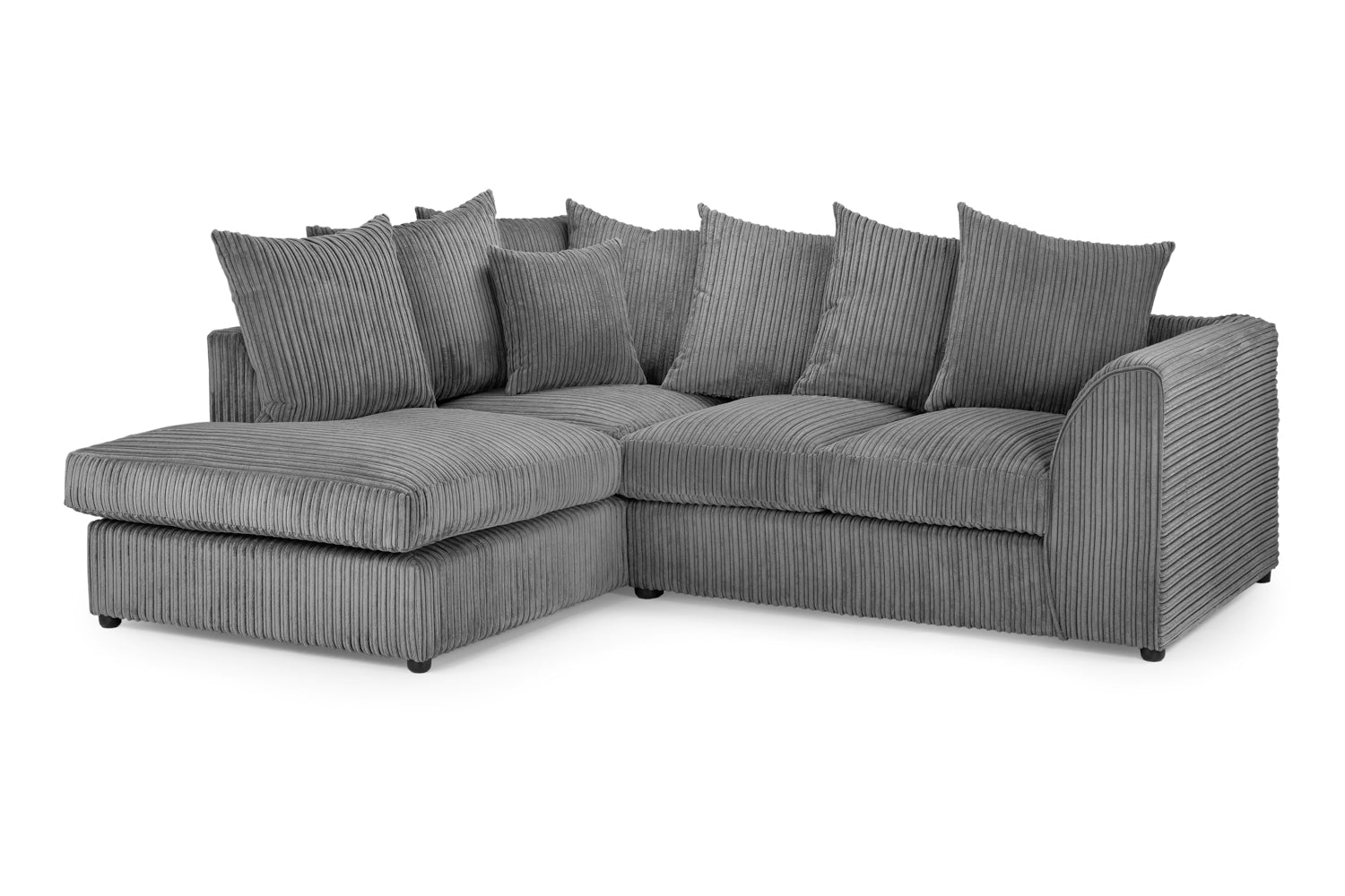 Harley Jumbo Sofa (Grey Left Hand Facing Corner)