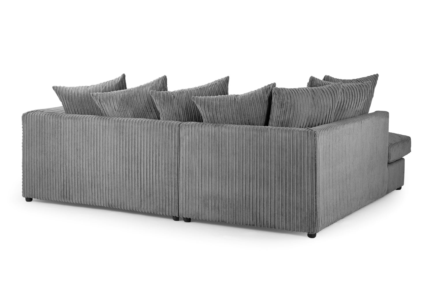 Harley Jumbo Sofa (Grey Left Hand Facing Corner)