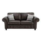 Oakland 3 Seater Sofa Black color