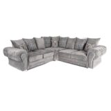 Verona Scatter Back Large Corner Sofa Grey