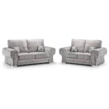 Verona 3+2 Seater Full Back Fabric Sofa Set