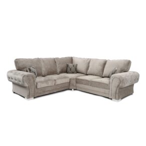 Verona Full Back Large Corner Sofa Mink