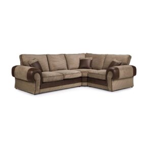 Tango Right Hand Corner Sofa Brown and Mocha Cord