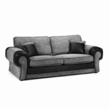 Tango 3 Seater Sofa Black and Grey Cord