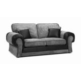 Tango 2 Seater Sofa Black and Grey Cord